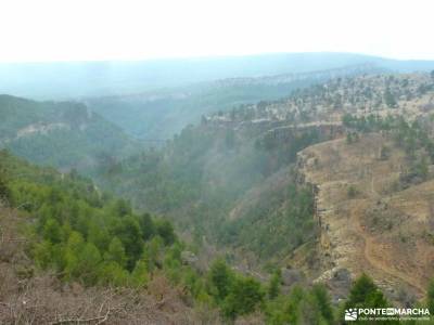 Nacimiento Río Cuervo;Las Majadas;Cuenca;almendros en flor peña de francia sierra de albarracin na